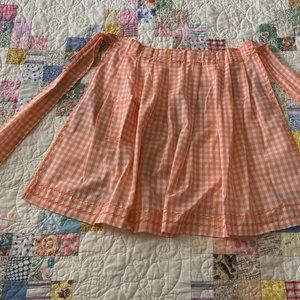 Homemade Vintage Gingham Apron